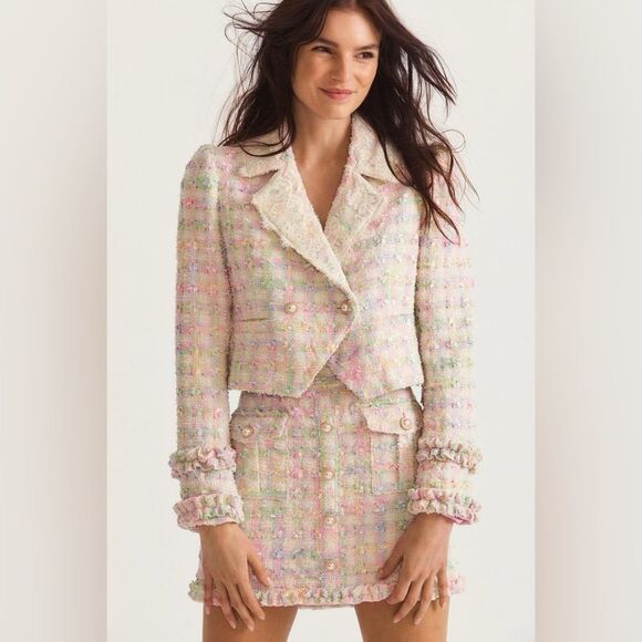 LoveShackFancy Jackets & Blazers - New LoveShackFancy Tailleur LoveShackFancy Patrick Nate Size 8
